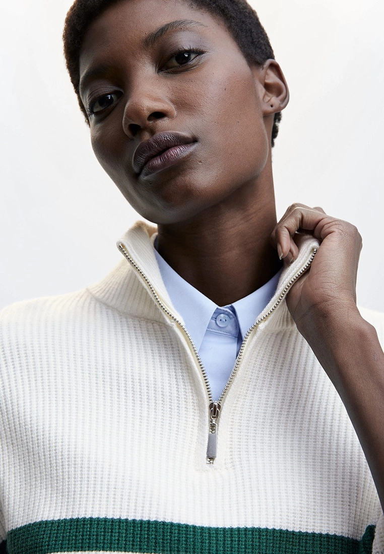 Mango Striped Knit Sweater 5 Mango Striped Knit Sweater - Image 3