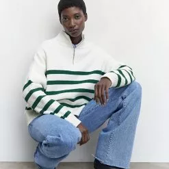 Mango Striped Knit Sweater 13 Mango Striped Knit Sweater -Mango popular store mango 3031 8971046 4