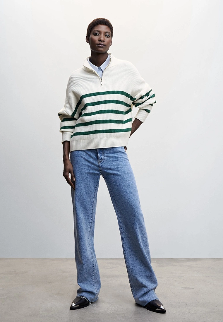 Mango Striped Knit Sweater 8 Mango Striped Knit Sweater - Image 6