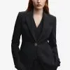 Mango Buttoned Suit Blazer -Mango popular store mango 3039 3981046 1