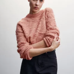 Mango Jacquard Knitted Sweater