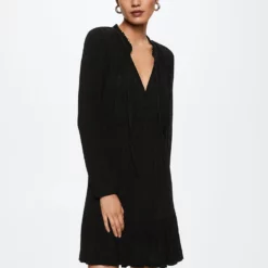 Mango Textured Short Dress