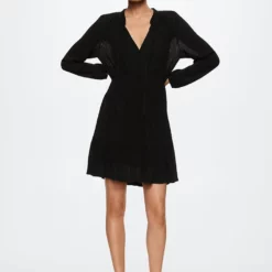 Mango Textured Short Dress -Mango popular store mango 3045 9961036 5