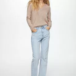 Mango V-Neck Wool Sweater -Mango popular store mango 3047 9981046 4