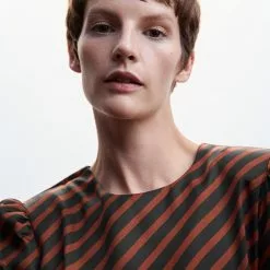 Mango Flowy Striped Dress -Mango popular store mango 3053 6552636 4