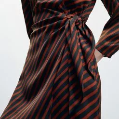 Mango Flowy Striped Dress -Mango popular store mango 3053 6552636 5