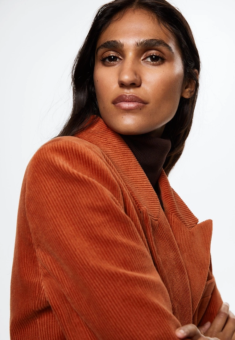 Mango Corduroy Suit Jacket 5 Mango Corduroy Suit Jacket - Image 3