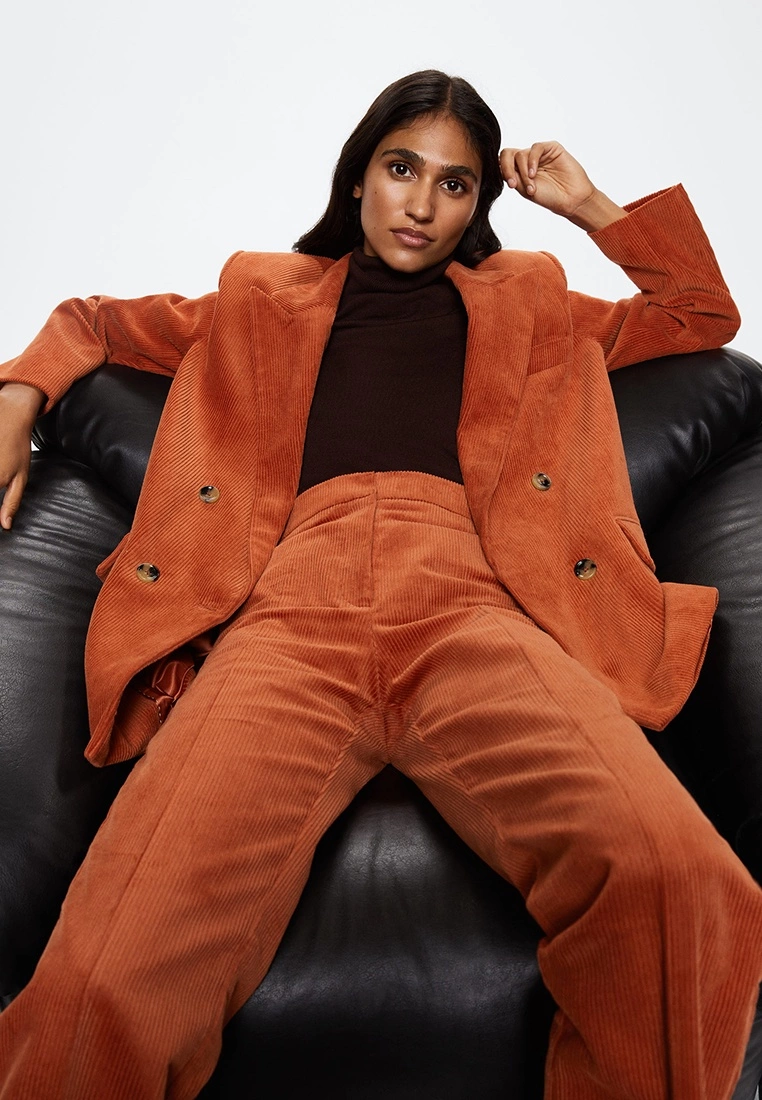 Mango Corduroy Suit Jacket 6 Mango Corduroy Suit Jacket - Image 4