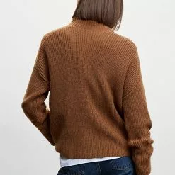 Mango High Collar Ribbed Knit Sweater 9 Mango High Collar Ribbed Knit Sweater -Mango popular store mango 3055 0362636 2