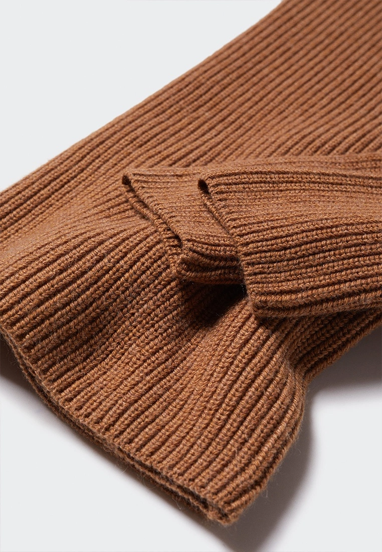Mango High Collar Ribbed Knit Sweater 5 Mango High Collar Ribbed Knit Sweater - Image 3