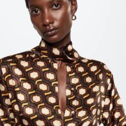 Mango Fluid Printed Jumpsuit 13 Mango Fluid Printed Jumpsuit -Mango popular store mango 3056 4170036 6