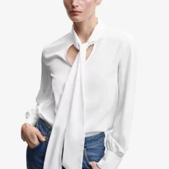 Mango Lace Flowy Blouse