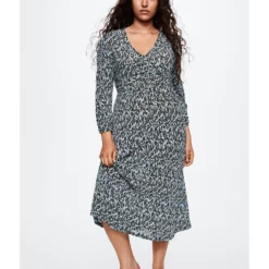 Mango Printed Pleated Dress 18 Mango Printed Pleated Dress -Mango popular store mango 3064 0767426 8