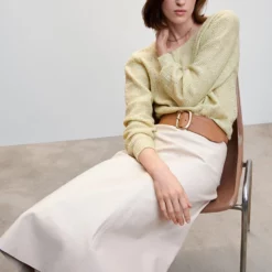 Mango Boat Neck Crop Sweater -Mango popular store mango 3076 4081046 3