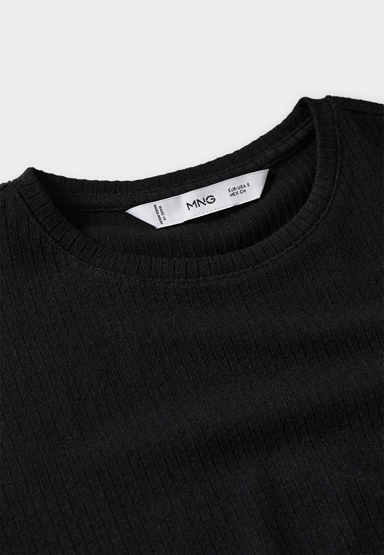 Mango Textured Knit T-Shirt 5 Mango Textured Knit T-Shirt - Image 3