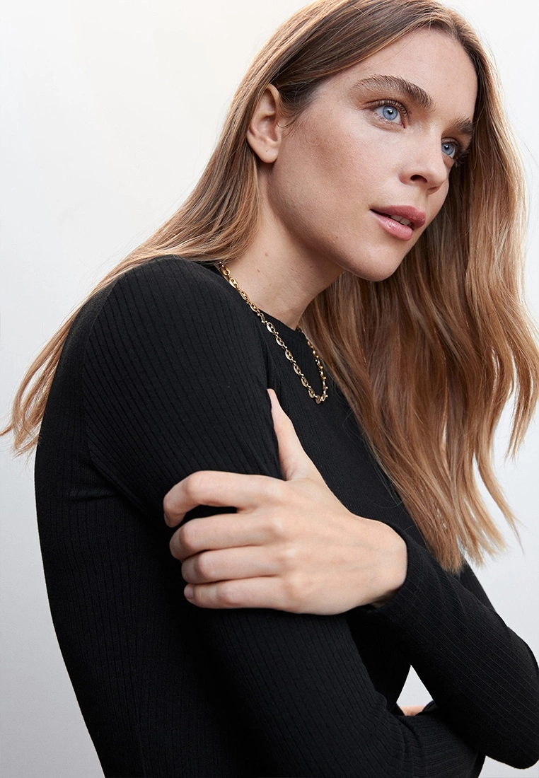 Mango Textured Knit T-Shirt 6 Mango Textured Knit T-Shirt - Image 4