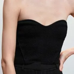 Mango Tweed Corset Top -Mango popular store mango 3083 0842636 3