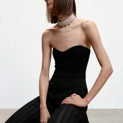 Mango Tweed Corset Top -Mango popular store mango 3083 0842636 4