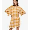 Mango Checked Cotton Dress -Mango popular store mango 3092 5087426 1