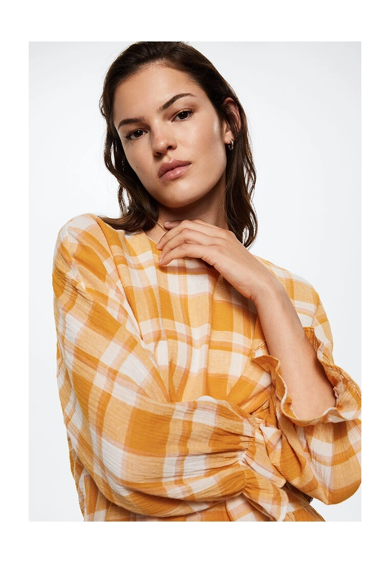 Mango Checked Cotton Dress 5 Mango Checked Cotton Dress - Image 3