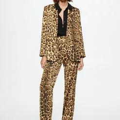 Mango Animal Print Suit Blazer -Mango popular store mango 3092 6142236 5