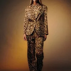 Mango Animal Print Suit Blazer -Mango popular store mango 3092 6142236 6