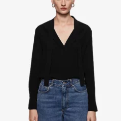 Mango Tie-Neck Blouse