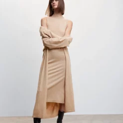 Mango Side Slit Knit Dress -Mango popular store mango 3097 4262636 6