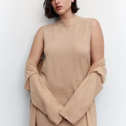 Mango Side Slit Knit Dress -Mango popular store mango 3098 4262636 8