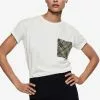 Mango Tweed Pocket T-Shirt -Mango popular store mango 3100 4932236 1