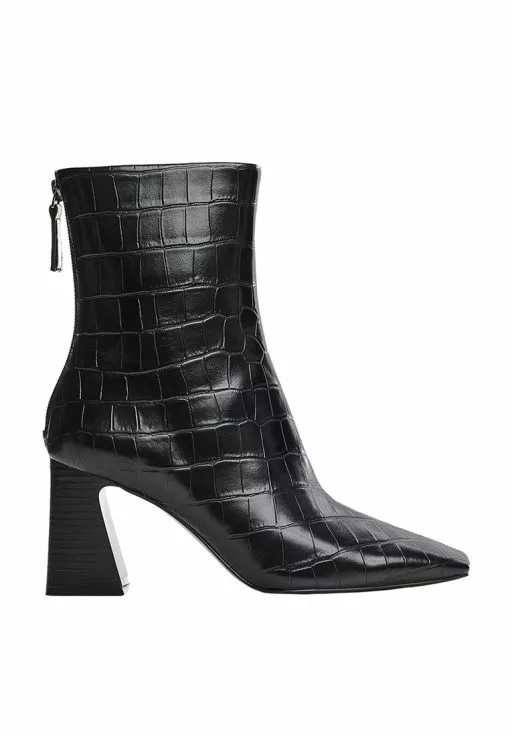 Mango Croc-Effect Ankle Boots -Mango popular store mango 3102 6532636 1