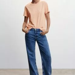 Mango Rounded Neck Cotton T-Shirt 11 Mango Rounded Neck Cotton T-Shirt -Mango popular store mango 3107 5442636 4