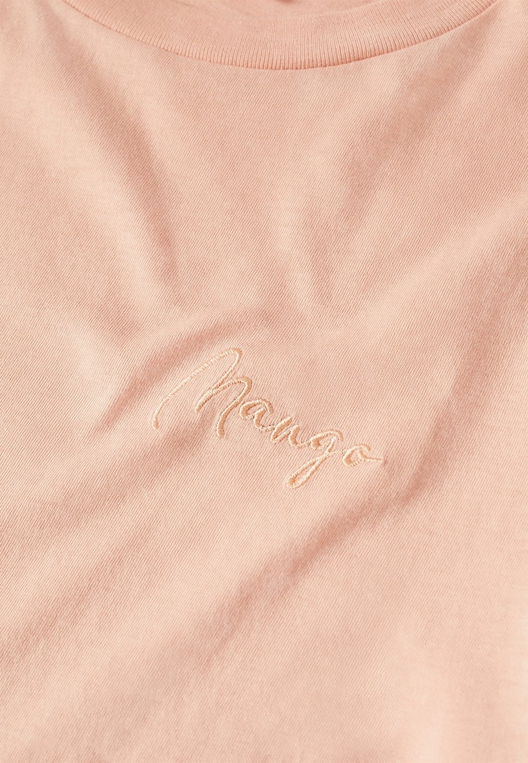 Mango Rounded Neck Cotton T-Shirt 7 Mango Rounded Neck Cotton T-Shirt - Image 5