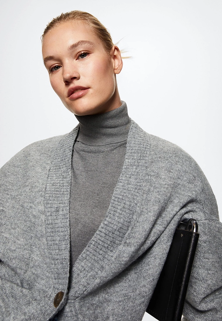 Mango Oversized Cardigan With Buttons 7 Mango Oversized Cardigan With Buttons - Image 5