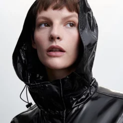 Mango Patent Leather Hooded Parka 10 Mango Patent Leather Hooded Parka -Mango popular store mango 3150 5468236 3