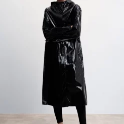 Mango Patent Leather Hooded Parka 12 Mango Patent Leather Hooded Parka -Mango popular store mango 3150 5468236 5