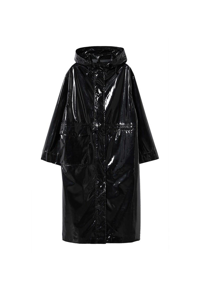 Mango Patent Leather Hooded Parka 8 Mango Patent Leather Hooded Parka - Image 6