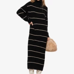 Mango Knitted Turtleneck Dress