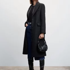 Mango Buttoned Wool Coat -Mango popular store mango 3167 2652636 6