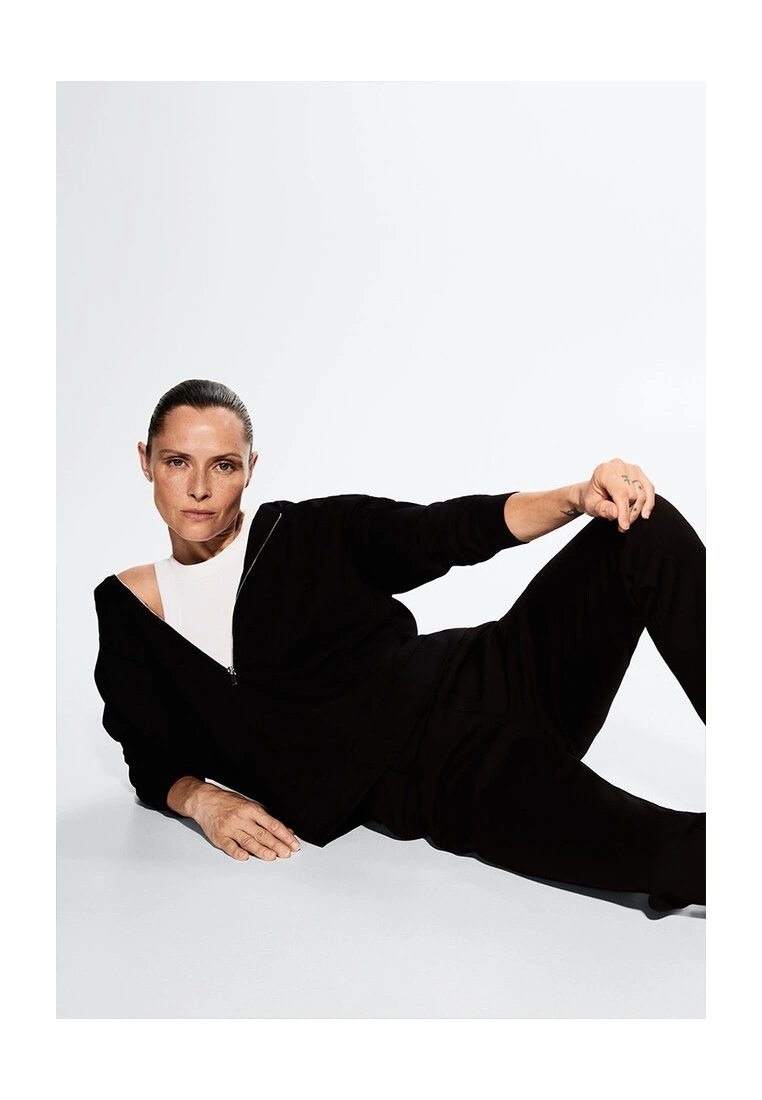 Mango Zipper High Collar Sweater 6 Mango Zipper High Collar Sweater - Image 4