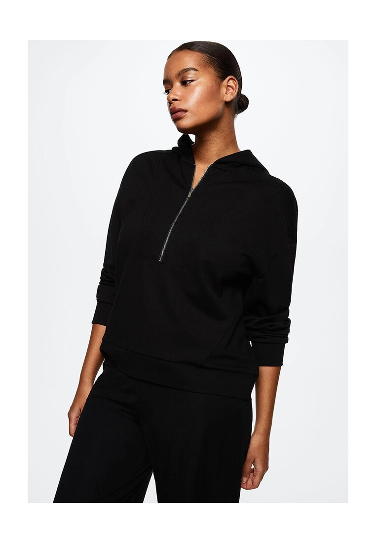 Mango Zipper High Collar Sweater 8 Mango Zipper High Collar Sweater - Image 6