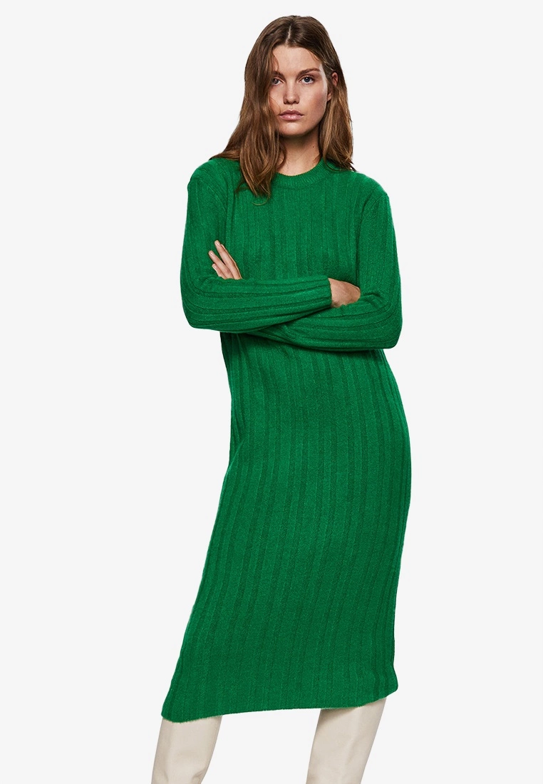 Mango Ribbed Midi Dress 3 Mango Ribbed Midi Dress