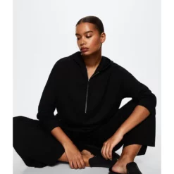 Mango Zipper High Collar Sweater 18 Mango Zipper High Collar Sweater -Mango popular store mango 3177 6377426 8