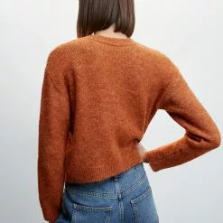 Mango Open Work-Detail Sweater -Mango popular store mango 3192 1842636 2