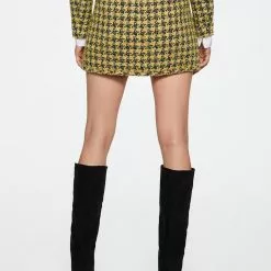 Mango Tweed Zipper Skirt -Mango popular store mango 3193 2042236 2