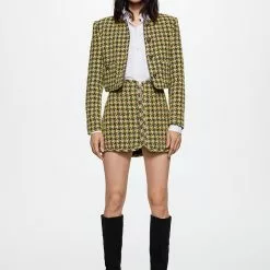 Mango Tweed Zipper Skirt -Mango popular store mango 3194 2042236 4