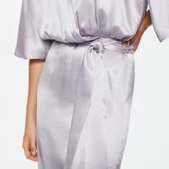 Mango Wrapped Satin Dress -Mango popular store mango 3196 4191336 3
