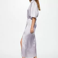 Mango Wrapped Satin Dress -Mango popular store mango 3197 4191336 4
