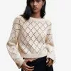 Mango Cotton Crop Openwork Sweater -Mango popular store mango 3201 5259046 1