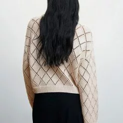 Mango Cotton Crop Openwork Sweater 12 Mango Cotton Crop Openwork Sweater -Mango popular store mango 3201 5259046 3